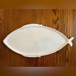 Vietri Lastra Large Ceramic Fish Platter